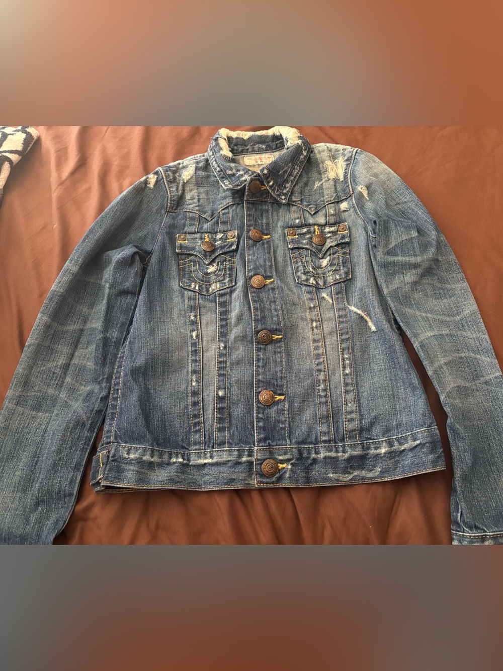 First Edition #439 True Religion “Jimmy Mountain Jam” Jean Jacket
Womans Size-M